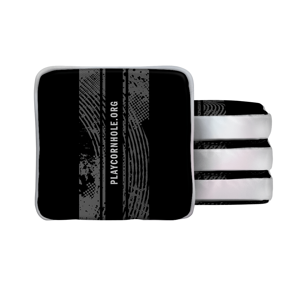 Grunge Black NXT Lumi - Tek Cornhole Bags, - American Cornhole Association