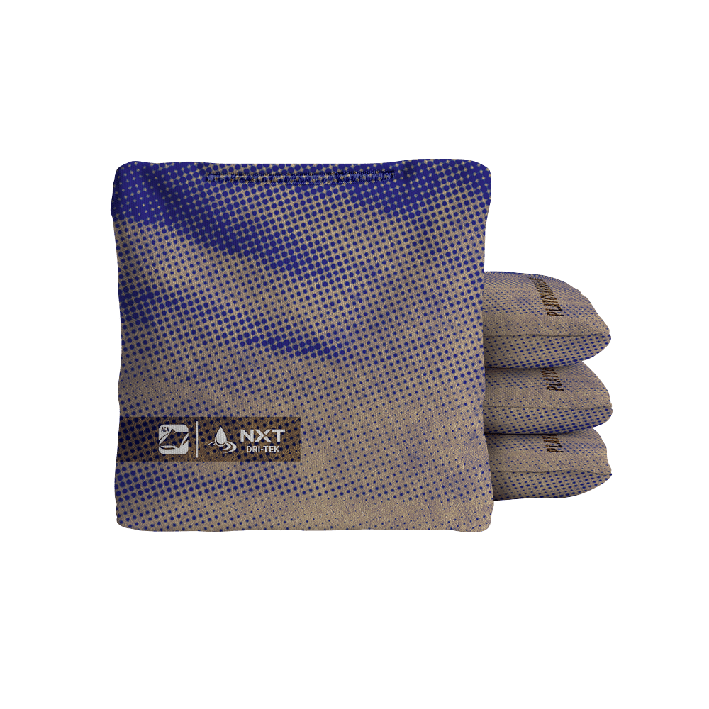 Halftone Horizon Blue NXT Dri - Tek Cornhole Bags, - American Cornhole Association
