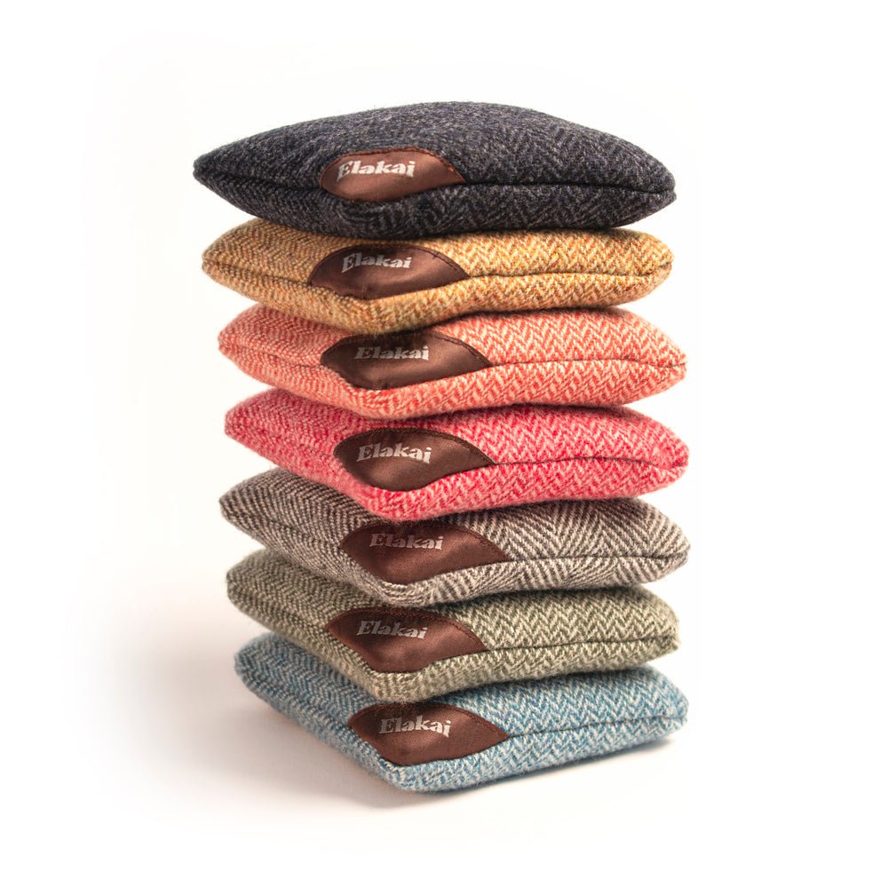 Herringbone Cornhole Bags, Cardinal Red - American Cornhole Association