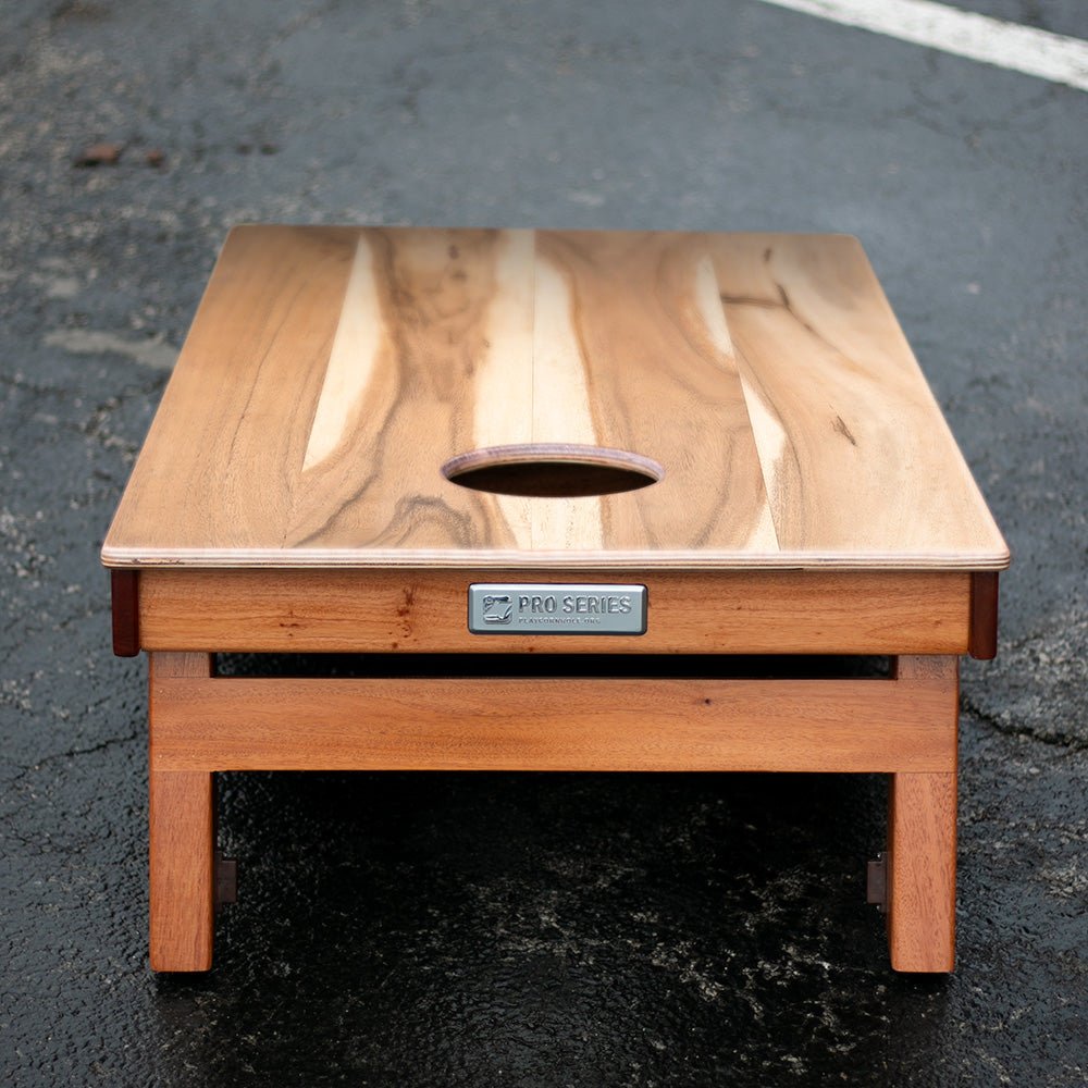 Hickory Stripes Silver Series Cornhole Boards - American Cornhole Association