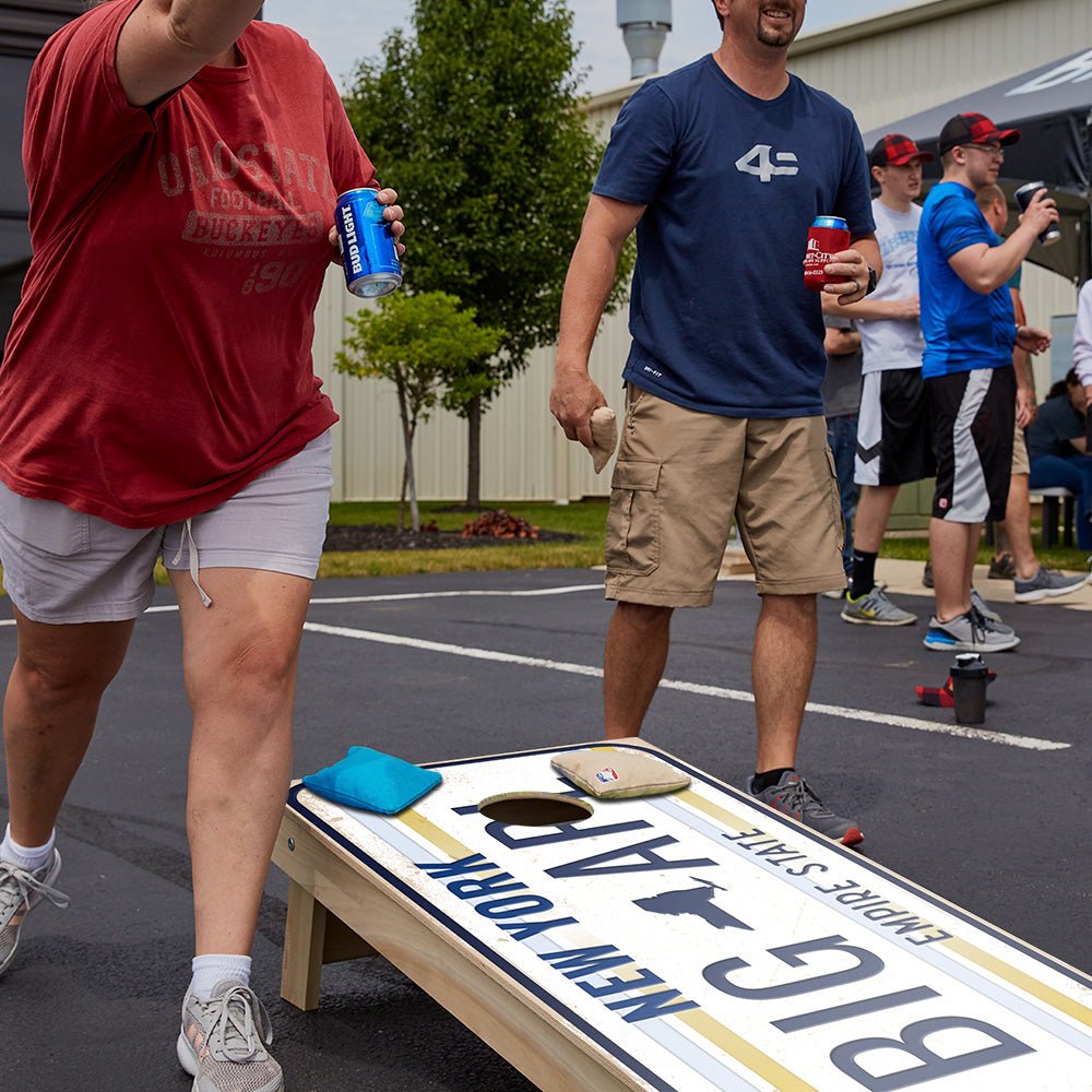 Home State License Plate New York Star Cornhole Boards, - American Cornhole Association