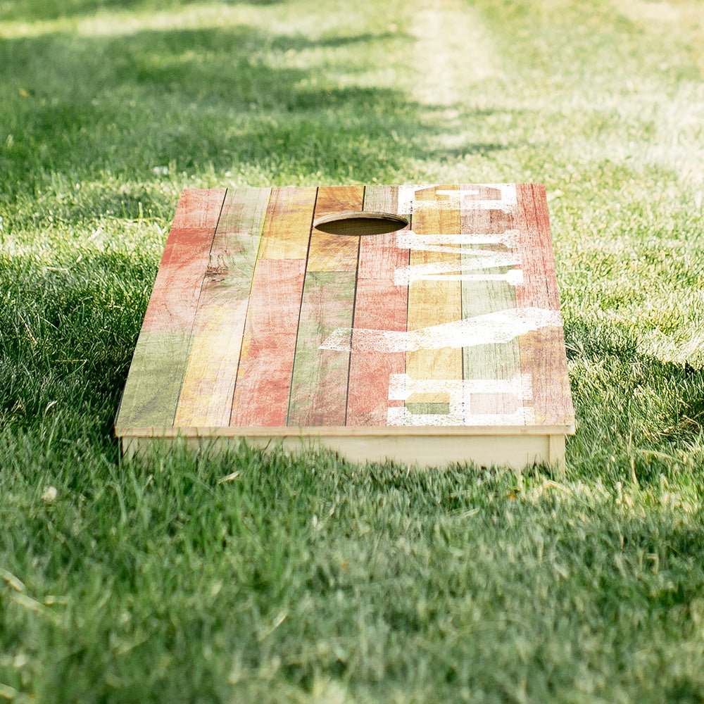 Home State Painted Wood California Star Cornhole Boards, - American Cornhole Association