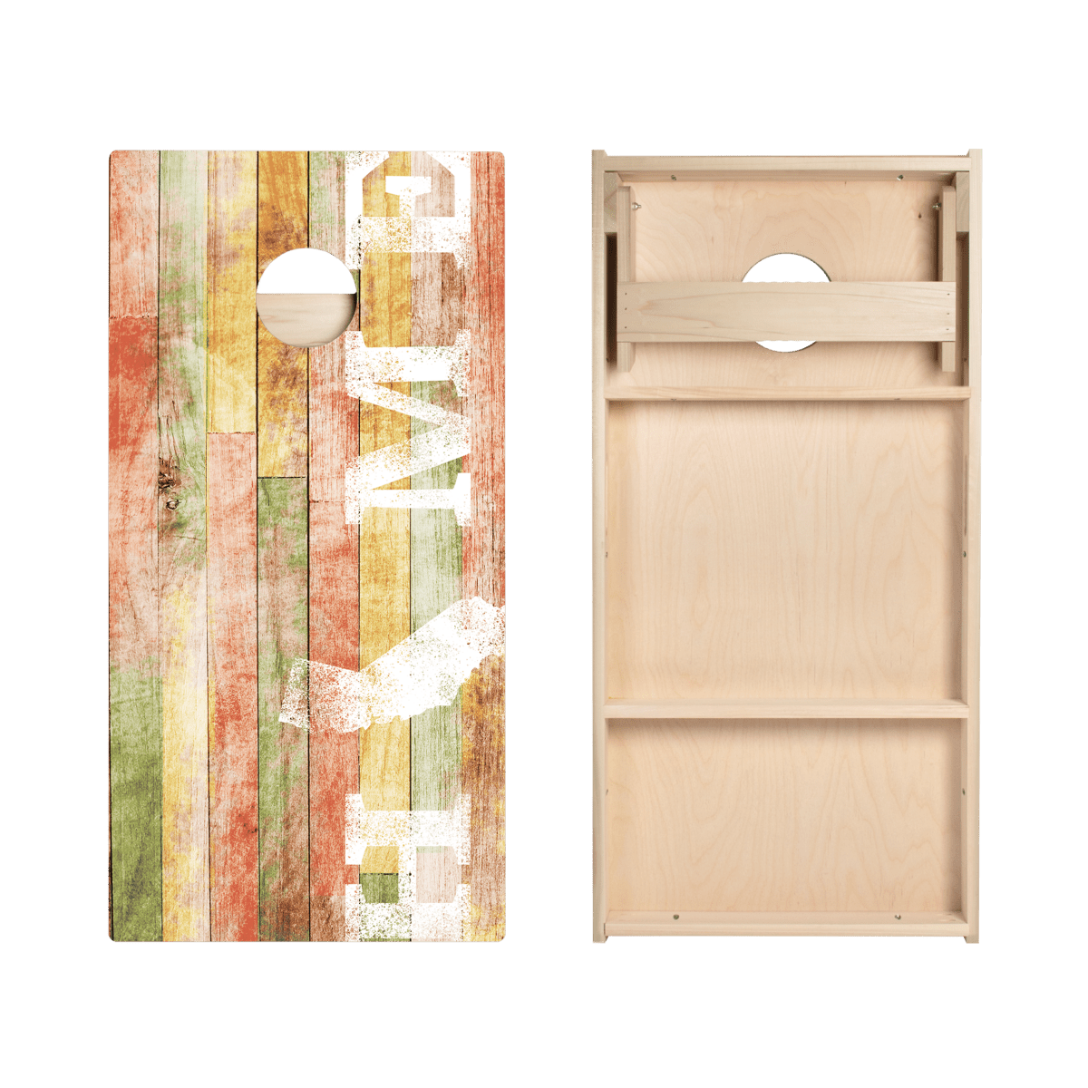 Home State Painted Wood California Star Cornhole Boards, - American Cornhole Association