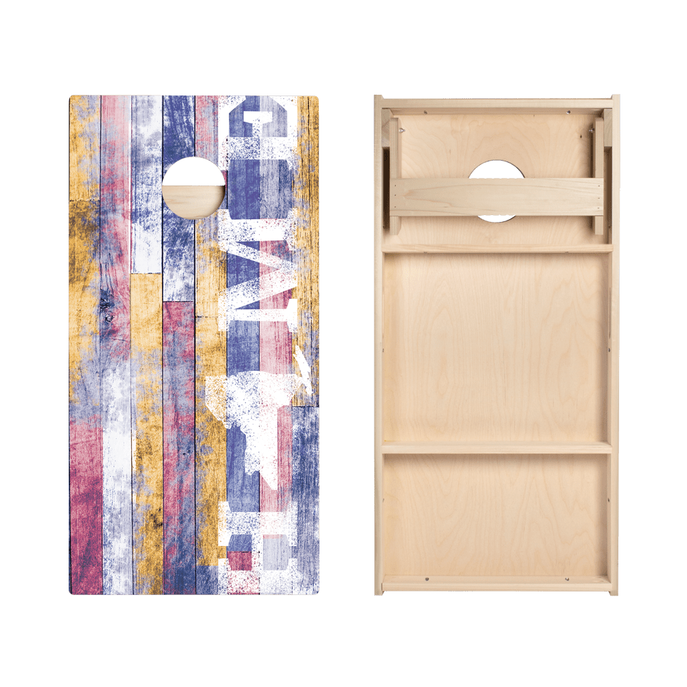 Home State Painted Wood New York Star Cornhole Boards, - American Cornhole Association