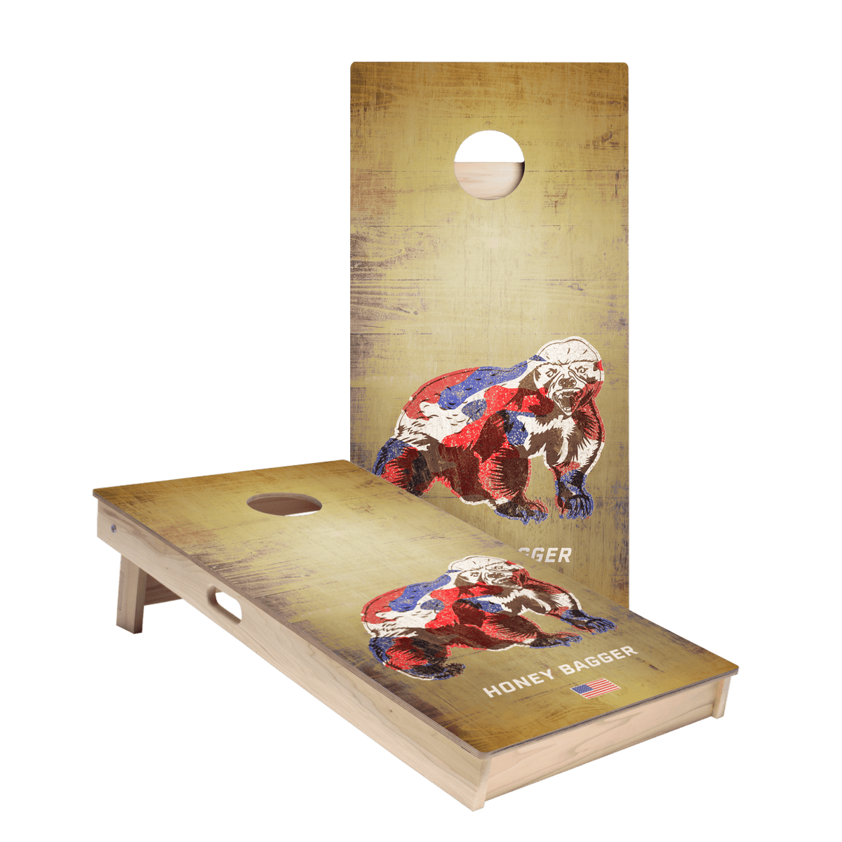 Honey Bagger Star Cornhole Boards - ACA - 000162 | American Cornhole Association