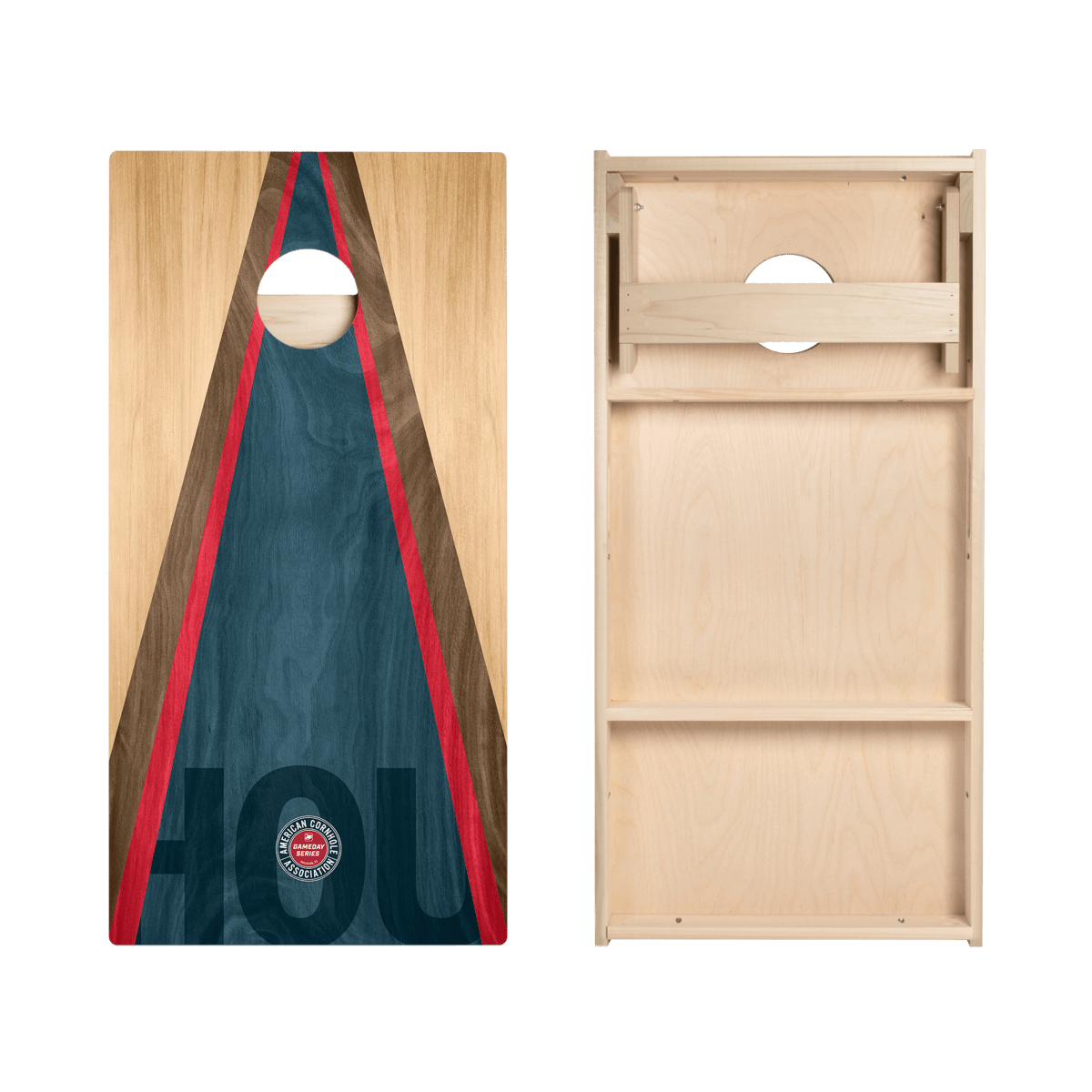 Houston Football Gameday Classic Triangle Star Cornhole Boards, - American Cornhole Association