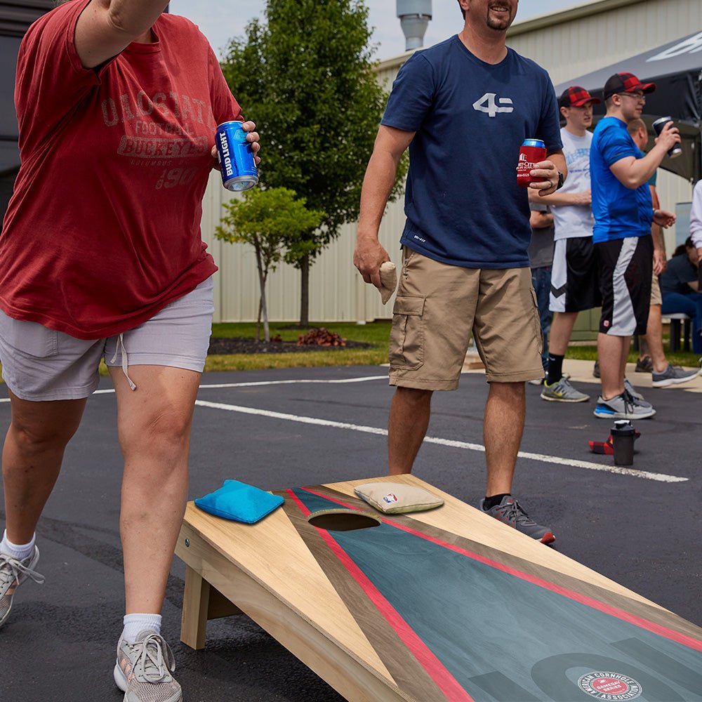 Houston Football Gameday Classic Triangle Star Cornhole Boards - ACA - 000456 | American Cornhole Association