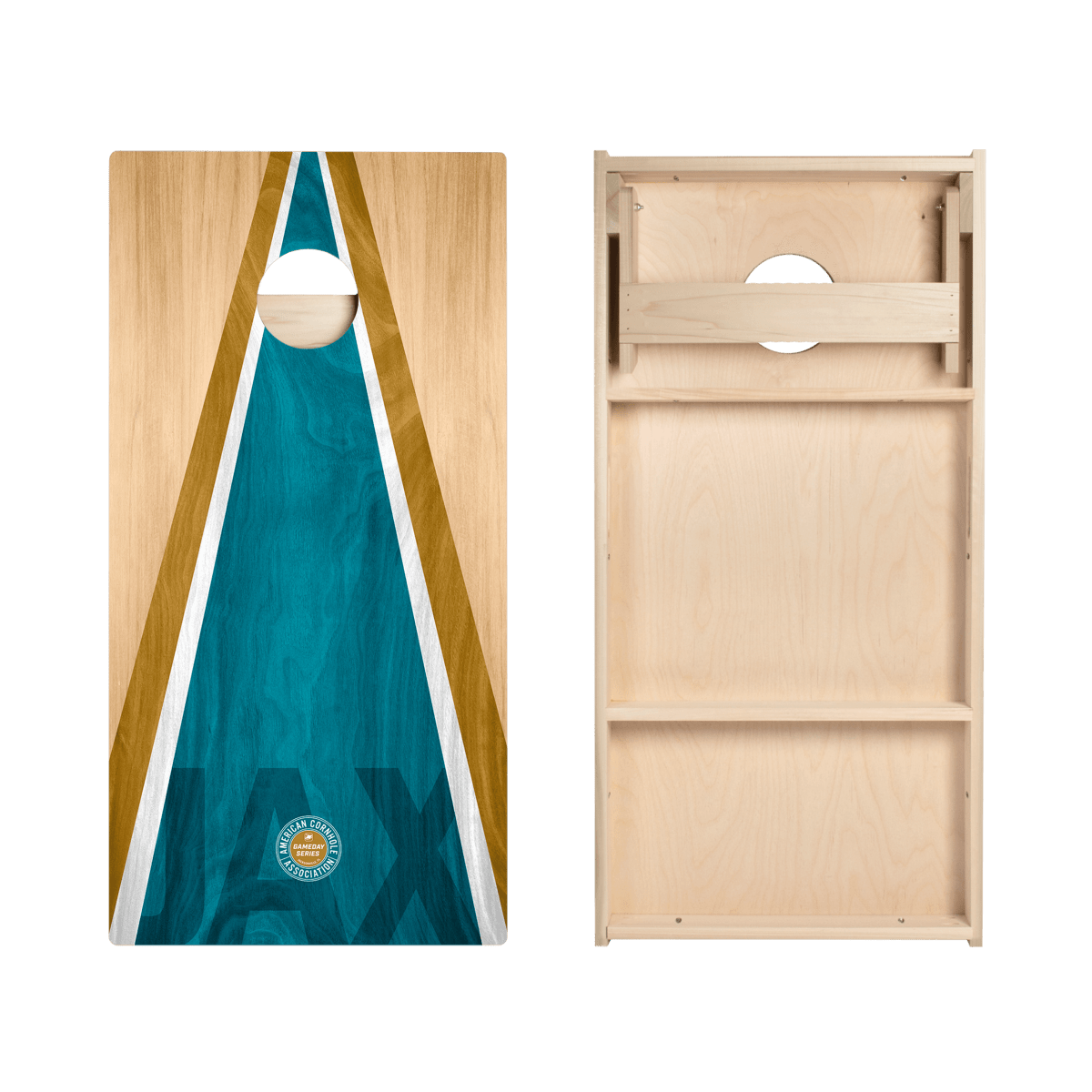 Jacksonville Football Gameday Classic Triangle Star Cornhole Boards, - American Cornhole Association