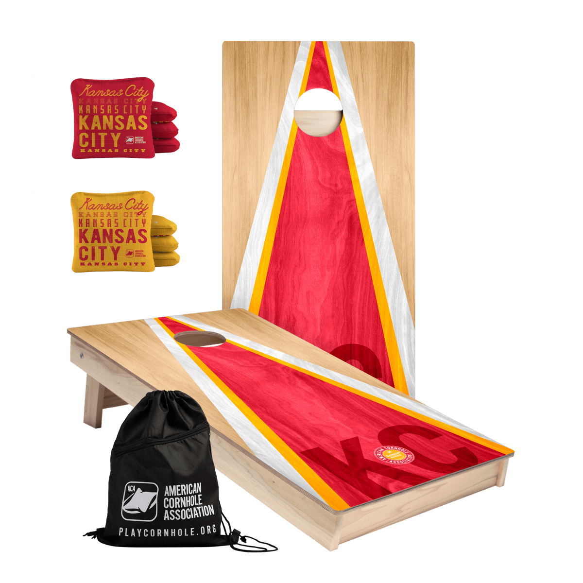 Kansas City Tailgate Series Cornhole Set with Pro Bags
