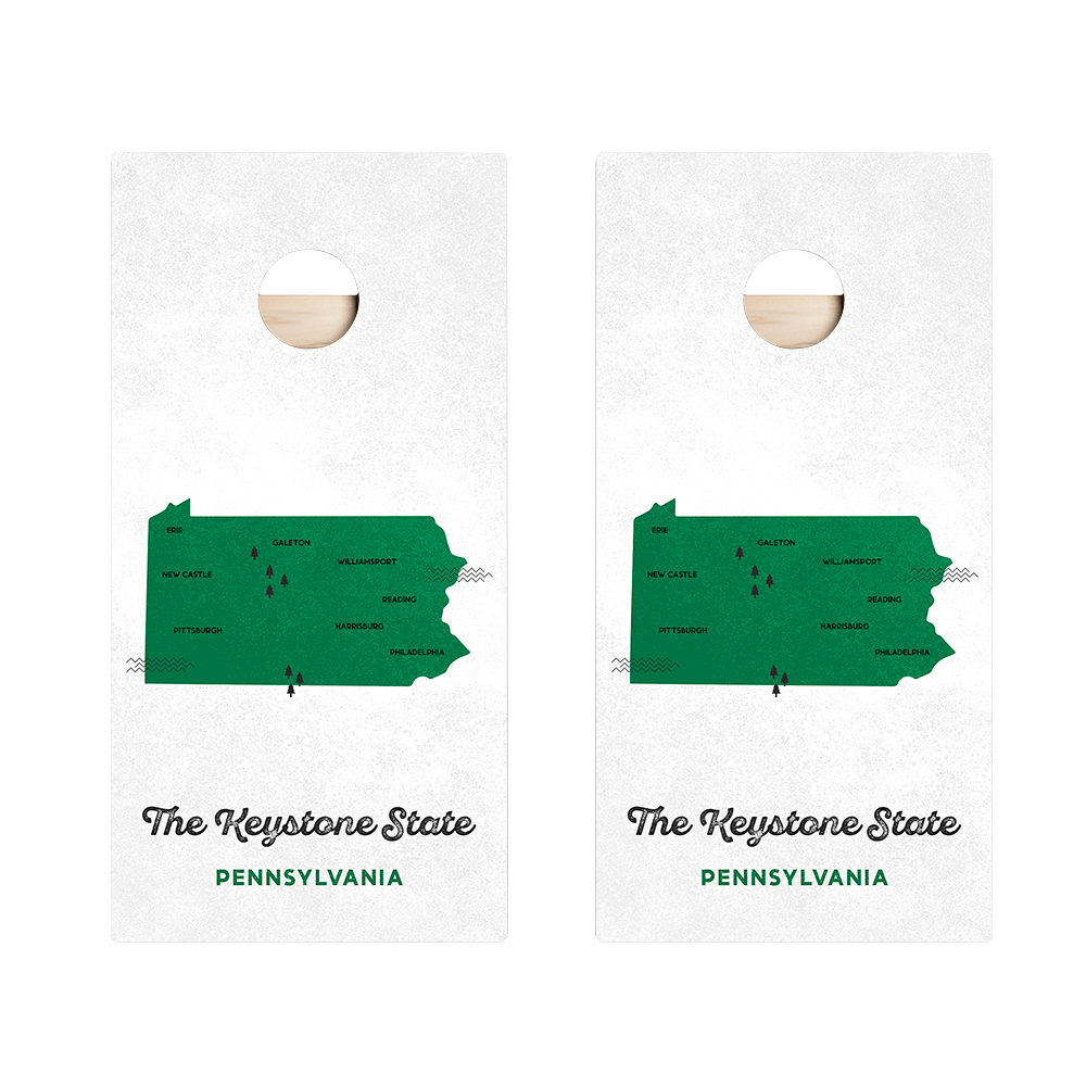 Keystone State Star Cornhole Boards - ACA - 000371 | American Cornhole Association