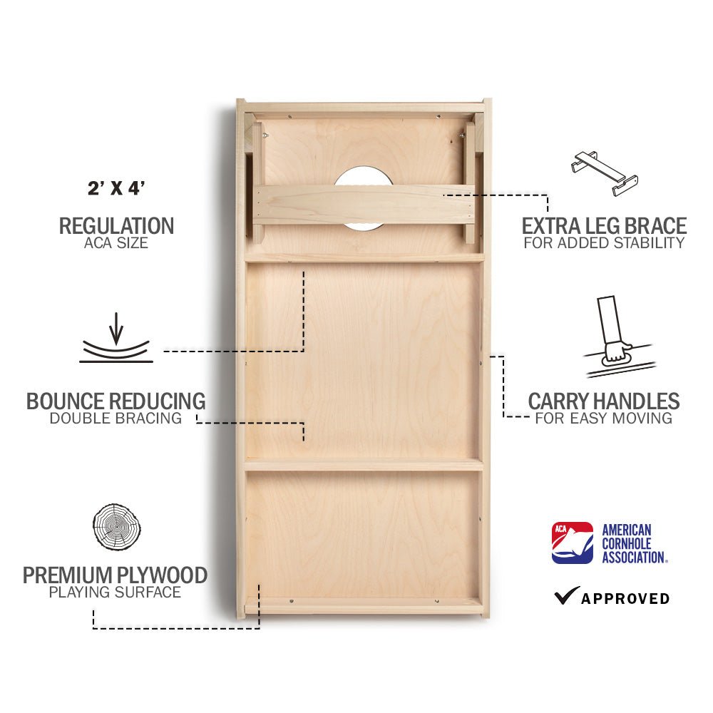 Large Panel Wood Star Cornhole Boards - ACA - 000010 | American Cornhole Association