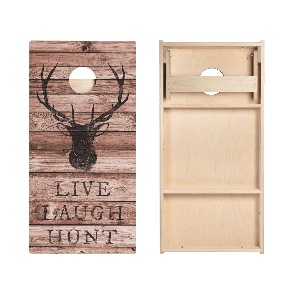 Live Laugh Hunt Star Cornhole Boards, - American Cornhole Association