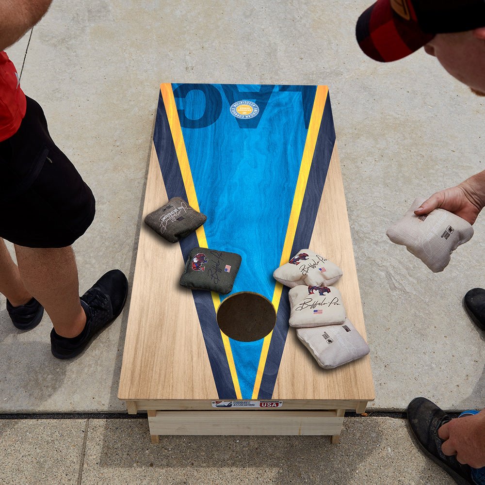 Los Angeles LAC Football Gameday Classic Triangle Star Cornhole Boards - ACA - 000461 | American Cornhole Association