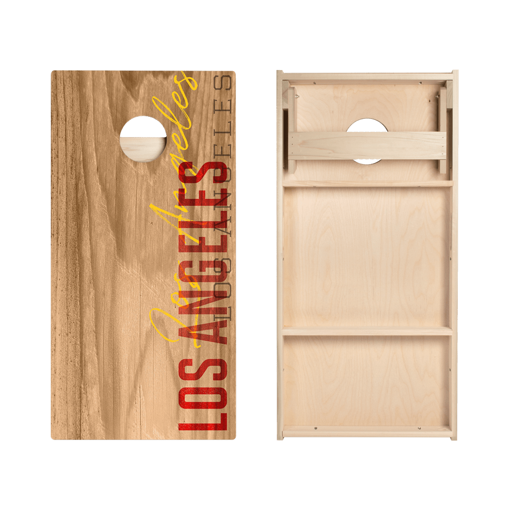 Los Angeles Red Campus Gameday Star Cornhole Boards, - American Cornhole Association
