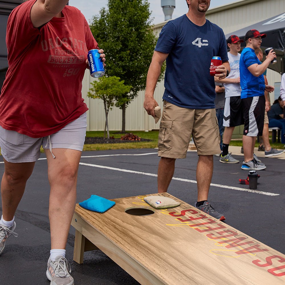 Los Angeles Red Campus Gameday Star Cornhole Boards, - American Cornhole Association