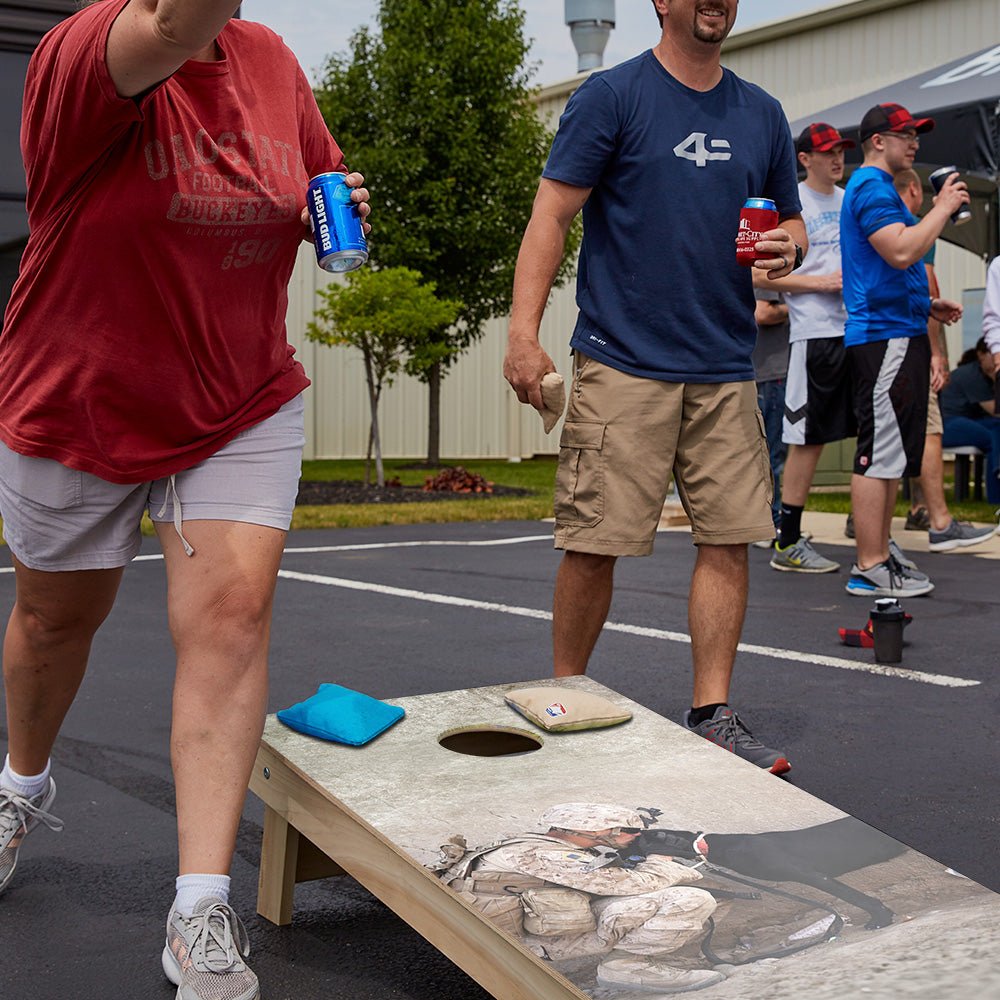 Military Dog Professional Cornhole Boards - ACA - 000026 | American Cornhole Association
