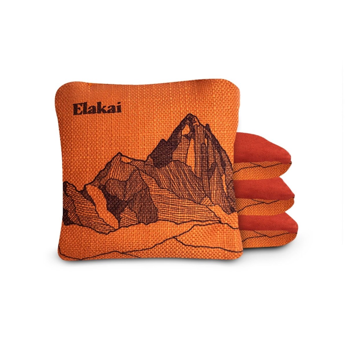Mount Elakai Cornhole Bags - Orange Horizon EGCB66TS - 01 | American Cornhole Association