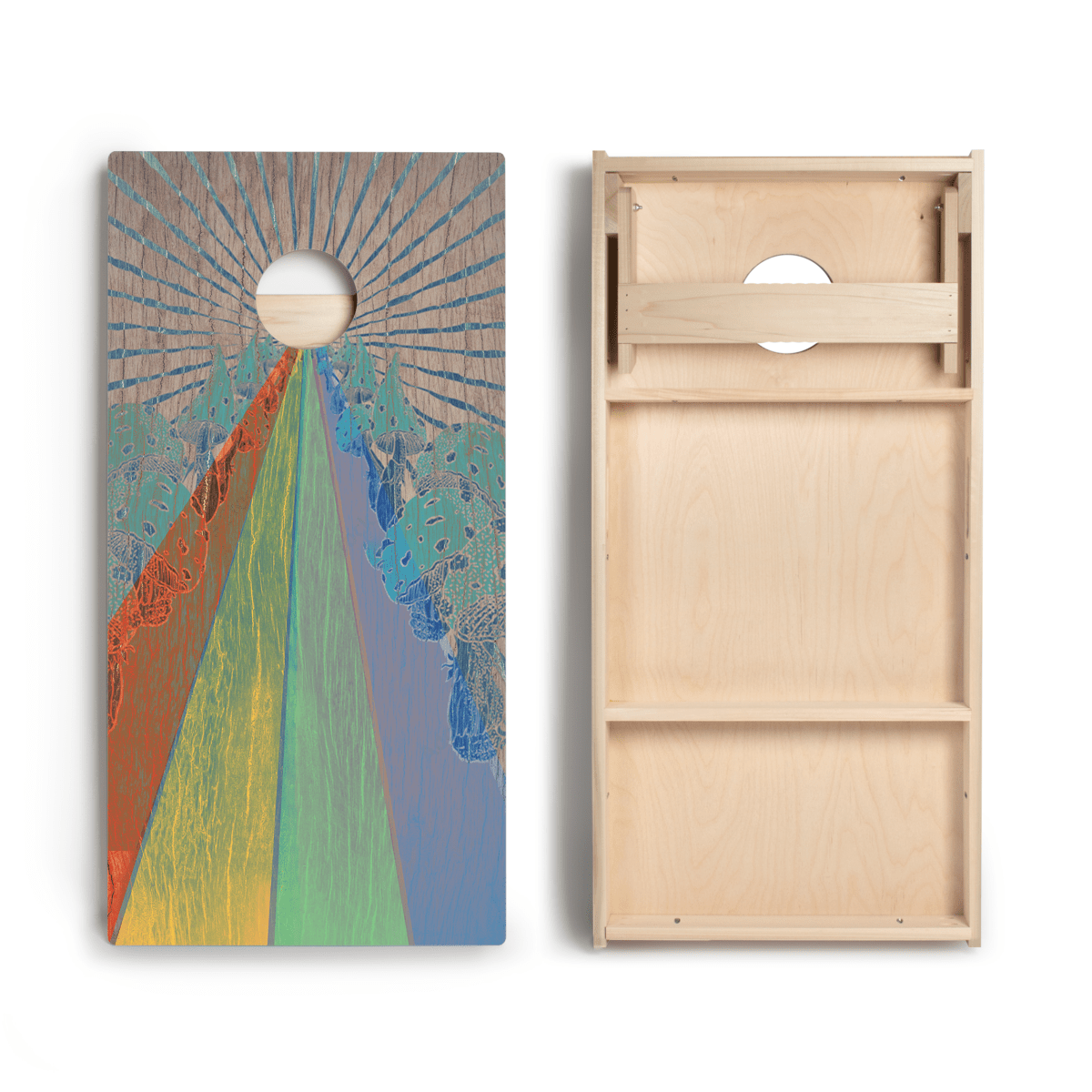 Mushroom Road Star Cornhole Boards - ACA - 000488 | American Cornhole Association