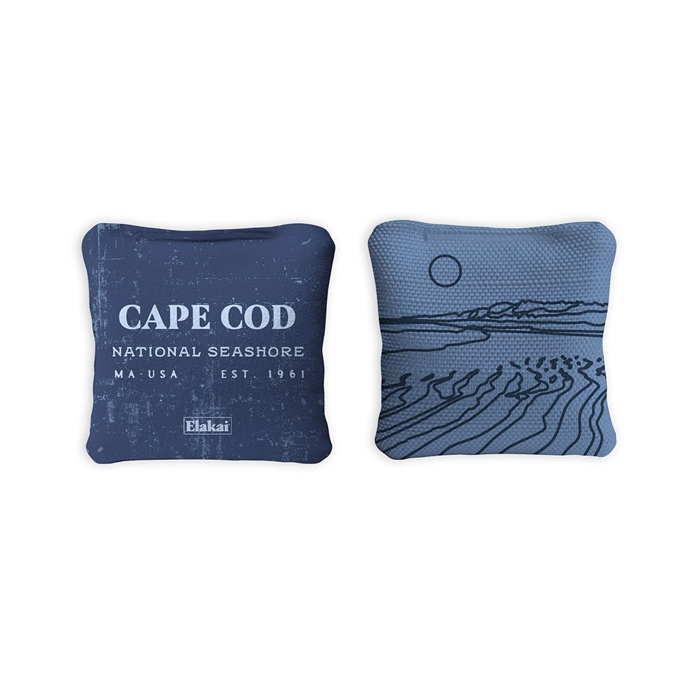 National Parks Cape Cod Travel - Size Cornhole Bags, Blue - American Cornhole Association