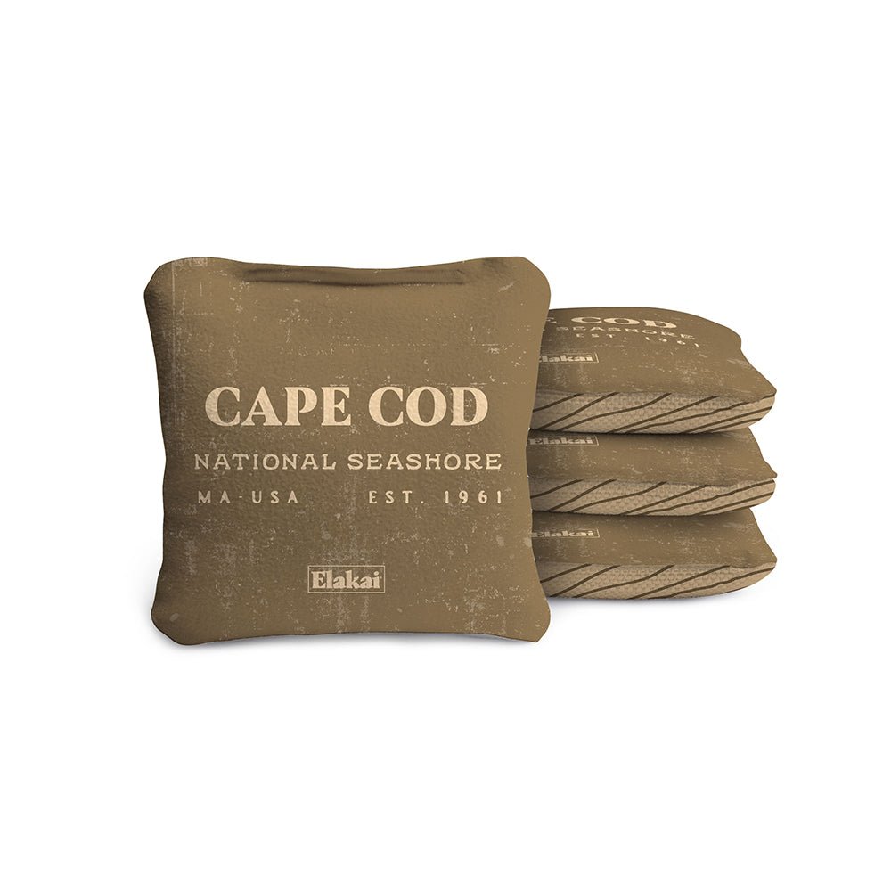 National Parks Cape Cod Travel - Size Cornhole Bags, Tan - American Cornhole Association