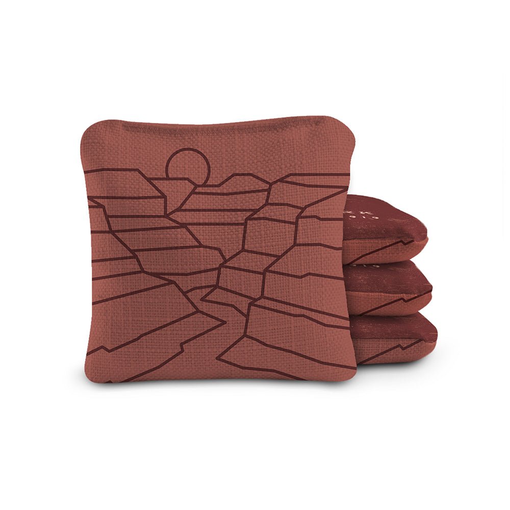 National Parks Grand Canyon Cornhole Bags, Burgundy - American Cornhole Association