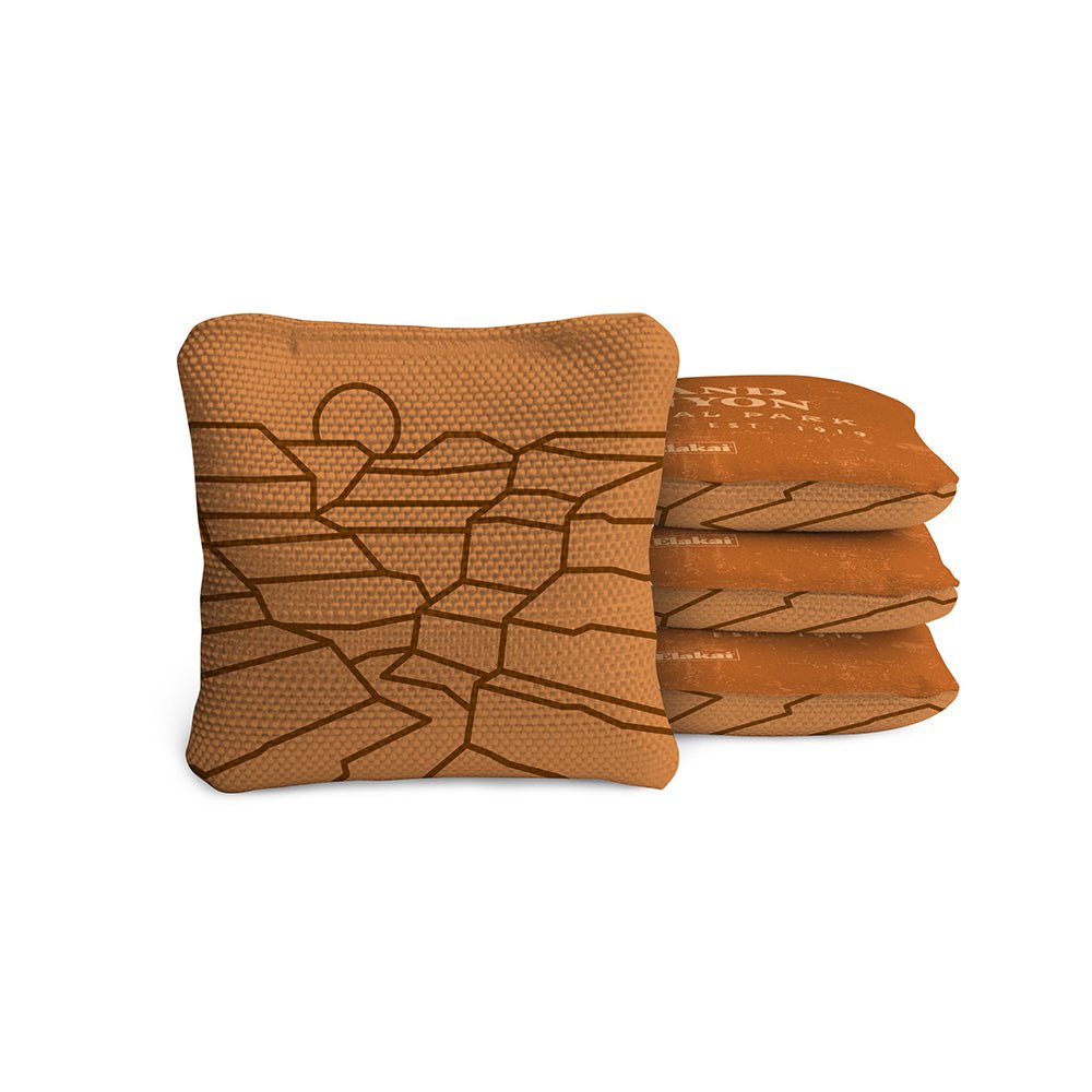 National Parks Grand Canyon Travel - Size Cornhole Bags, Sienna - American Cornhole Association