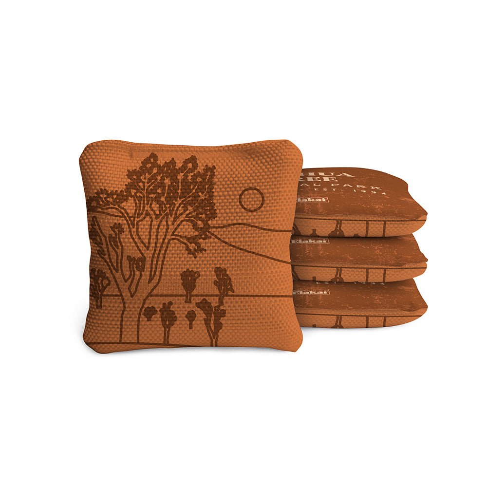 National Parks Joshua Tree Travel - Size Cornhole Bags, Burnt Orange - American Cornhole Association
