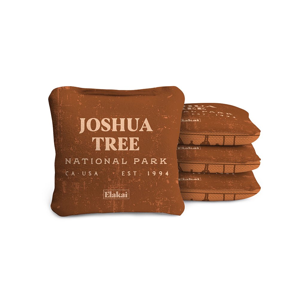 National Parks Joshua Tree Travel - Size Cornhole Bags, Burnt Orange - American Cornhole Association