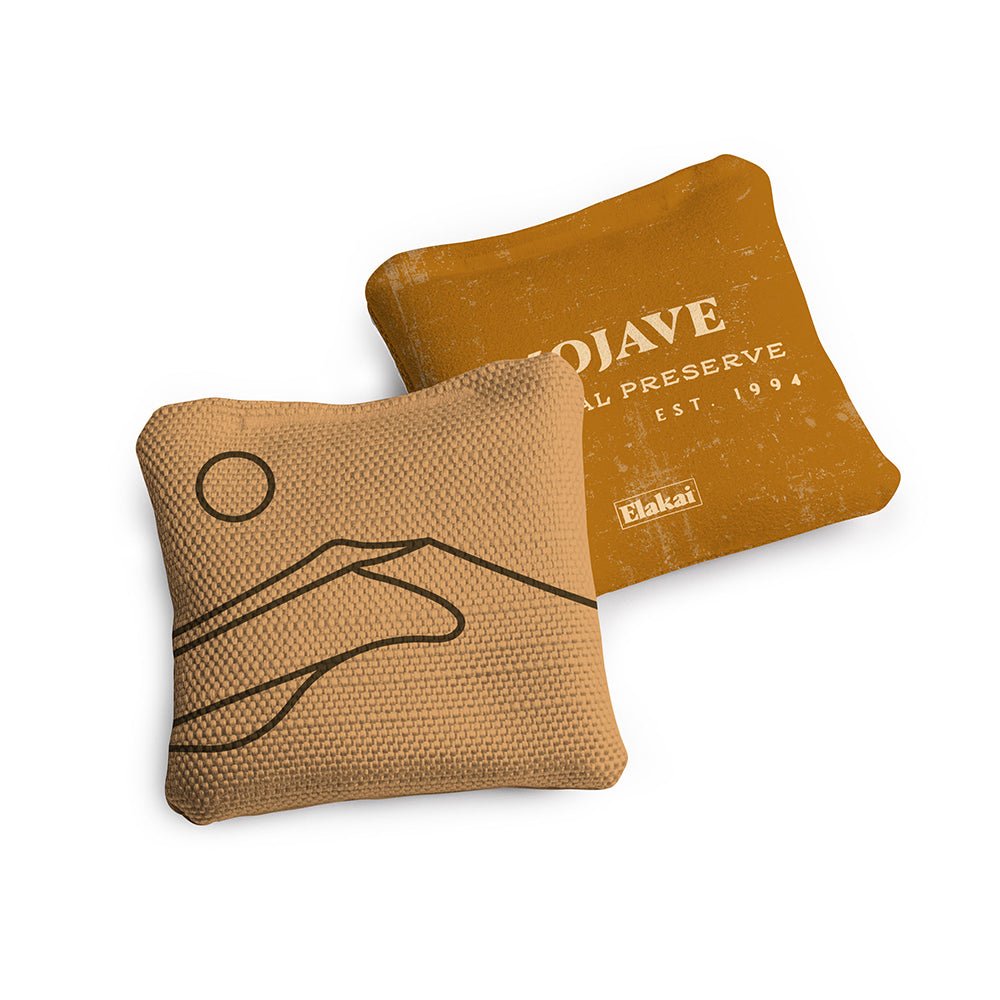 National Parks Mojave Travel - Size Cornhole Bags, Gold - American Cornhole Association