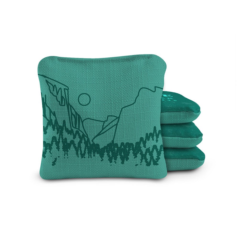 National Parks Yosemite Cornhole Bags, Teal - American Cornhole Association