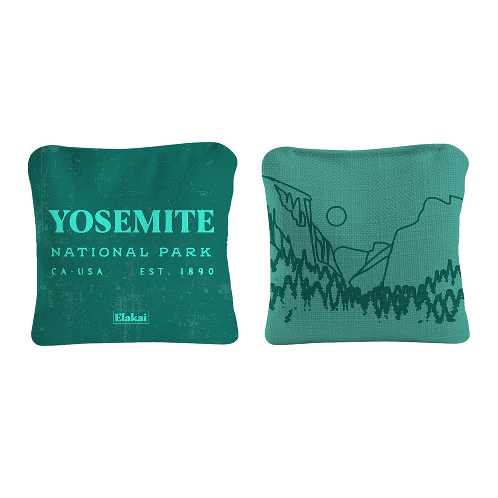 National Parks Yosemite Cornhole Bags, Teal - American Cornhole Association
