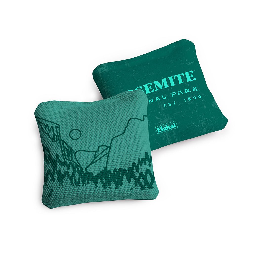 National Parks Yosemite Travel - Size Cornhole Bags, Teal - American Cornhole Association