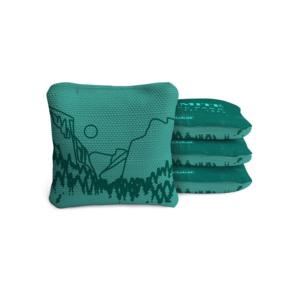 National Parks Yosemite Travel - Size Cornhole Bags, Teal - American Cornhole Association