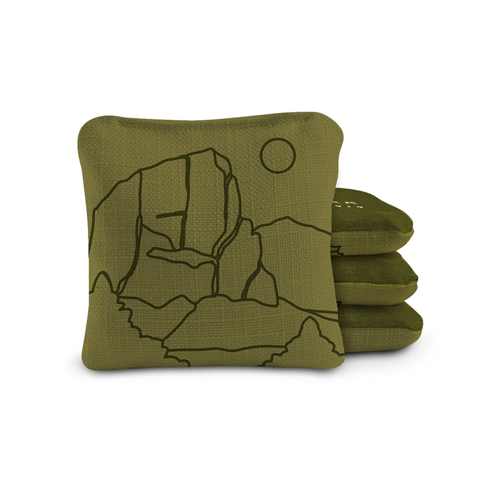 National Parks Zion Cornhole Bags, Olive - American Cornhole Association