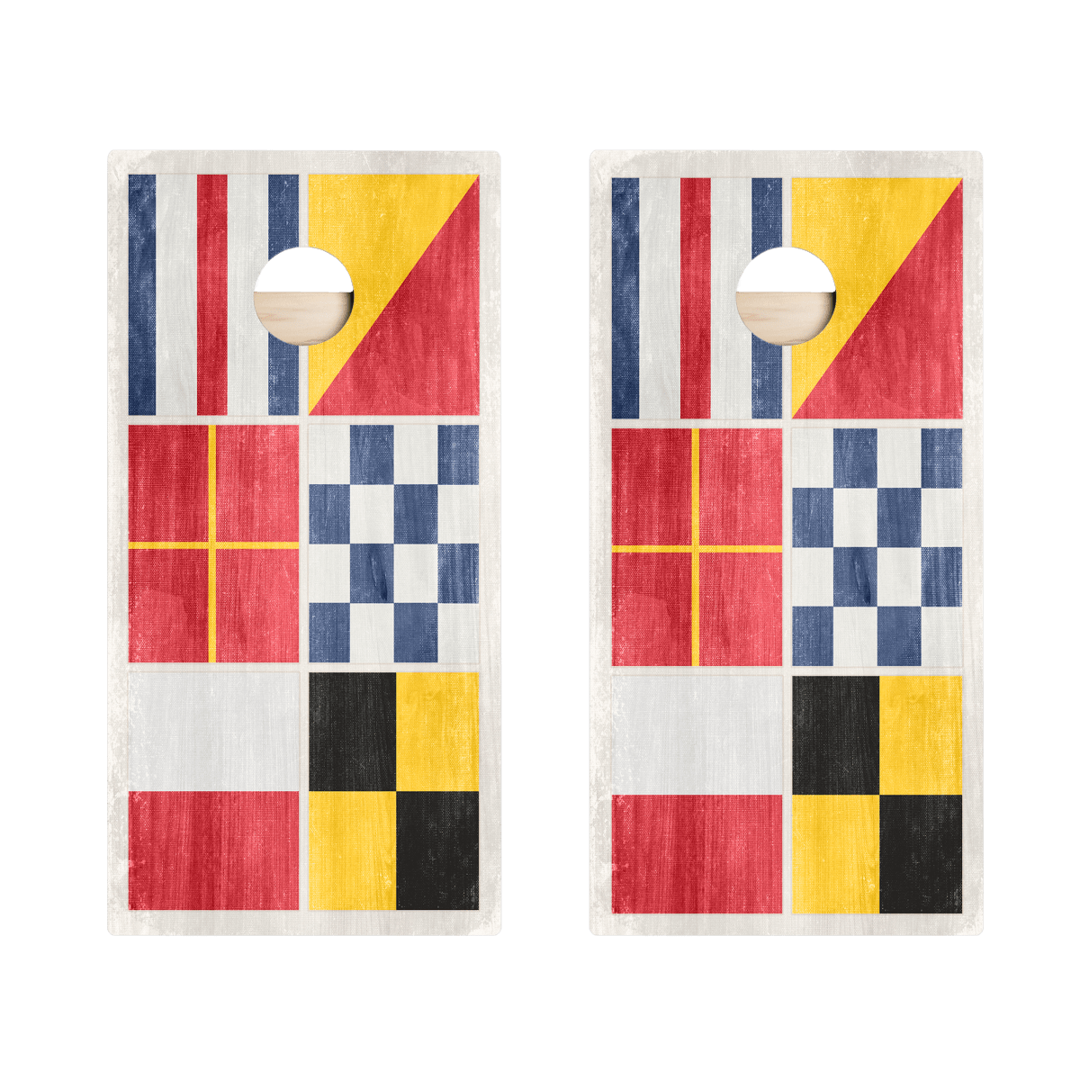 Nautical Flags Star Cornhole Boards, - American Cornhole Association