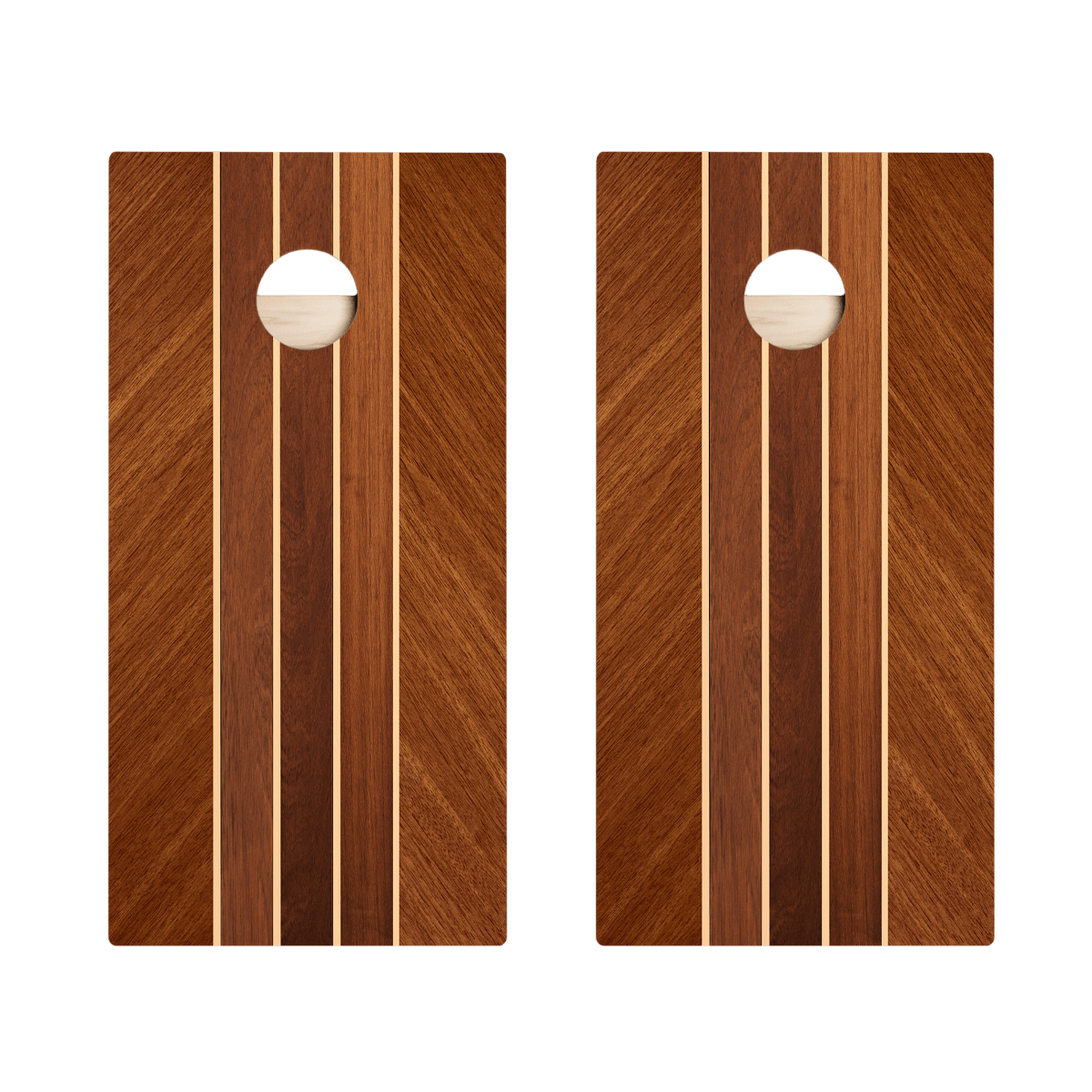Nautical Wood Stripes Star Cornhole Boards, - American Cornhole Association