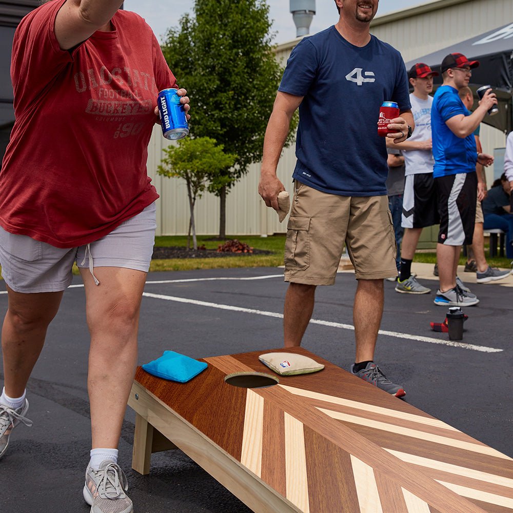 Nautical Wood Triangle Star Cornhole Boards - ACA - 000565 | American Cornhole Association