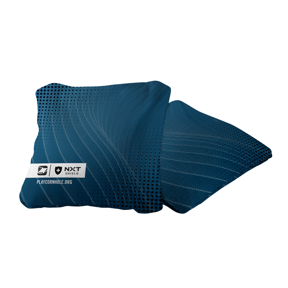 Navy NXT Shield Cornhole Bags, - American Cornhole Association