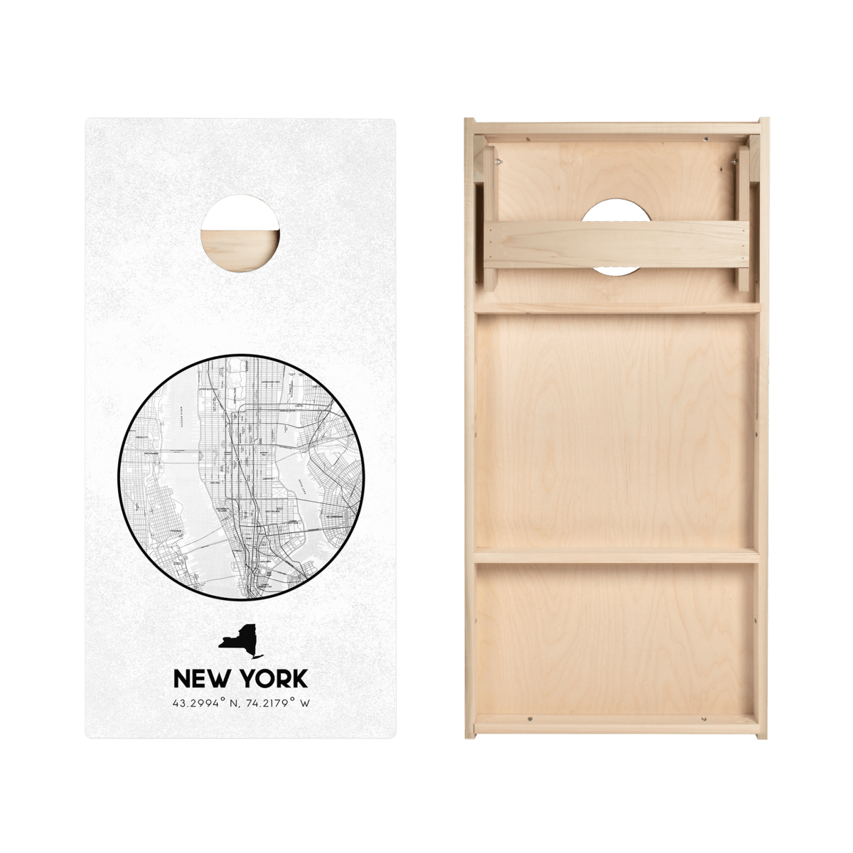 New York State Map Star Cornhole Boards, - American Cornhole Association
