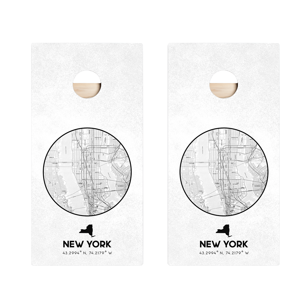 New York State Map Star Cornhole Boards, - American Cornhole Association