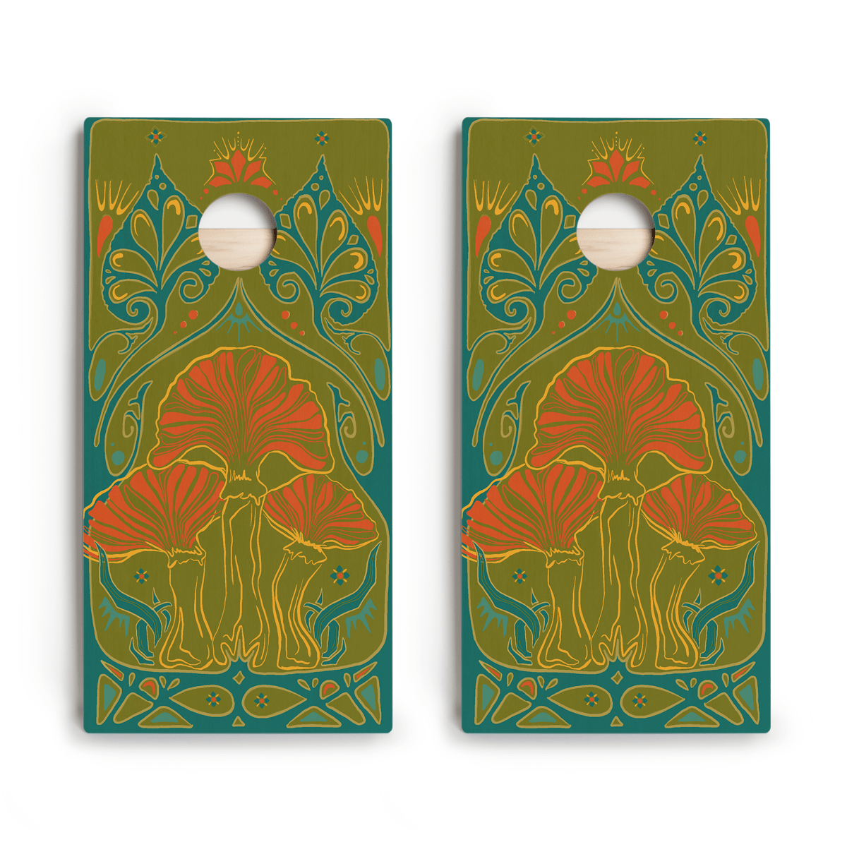 Nouveau Shroom Star Cornhole Boards - ACA - 000493 | American Cornhole Association