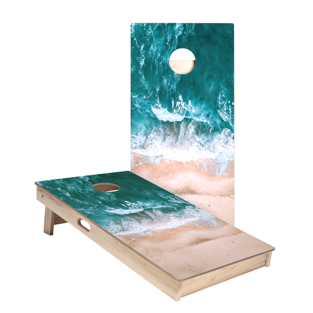 Ocean And Sand Star Cornhole Boards - ACA - 000031 | American Cornhole Association