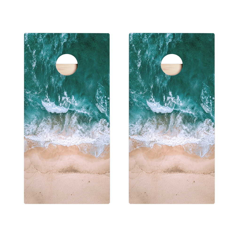 Ocean And Sand Star Cornhole Boards - ACA - 000031 | American Cornhole Association