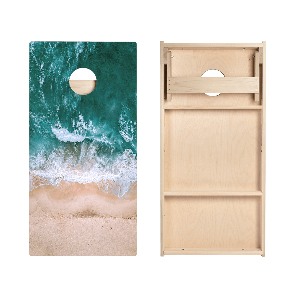 Ocean And Sand Star Cornhole Boards - ACA - 000031 | American Cornhole Association