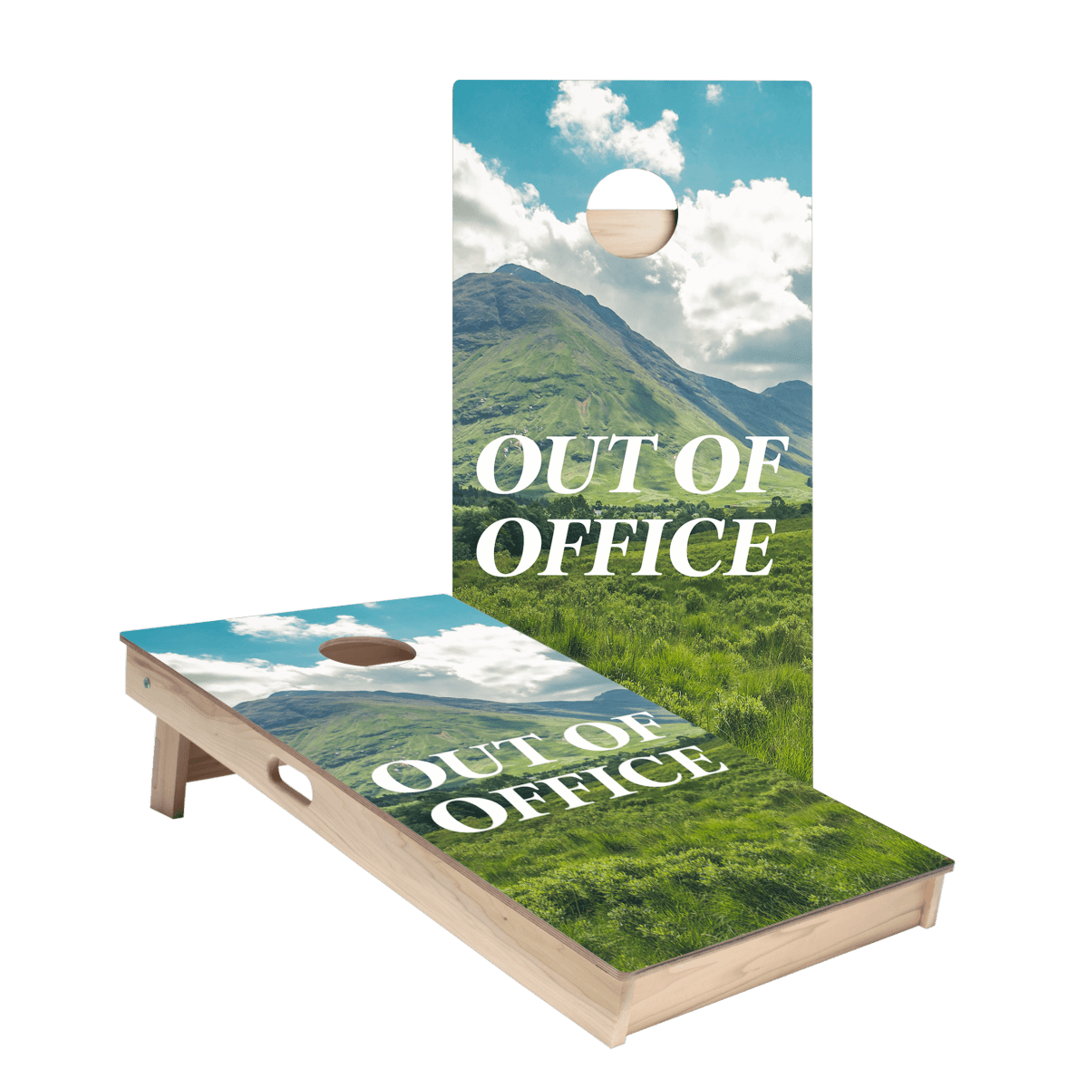 Out Of Office Star Cornhole Boards, - American Cornhole Association