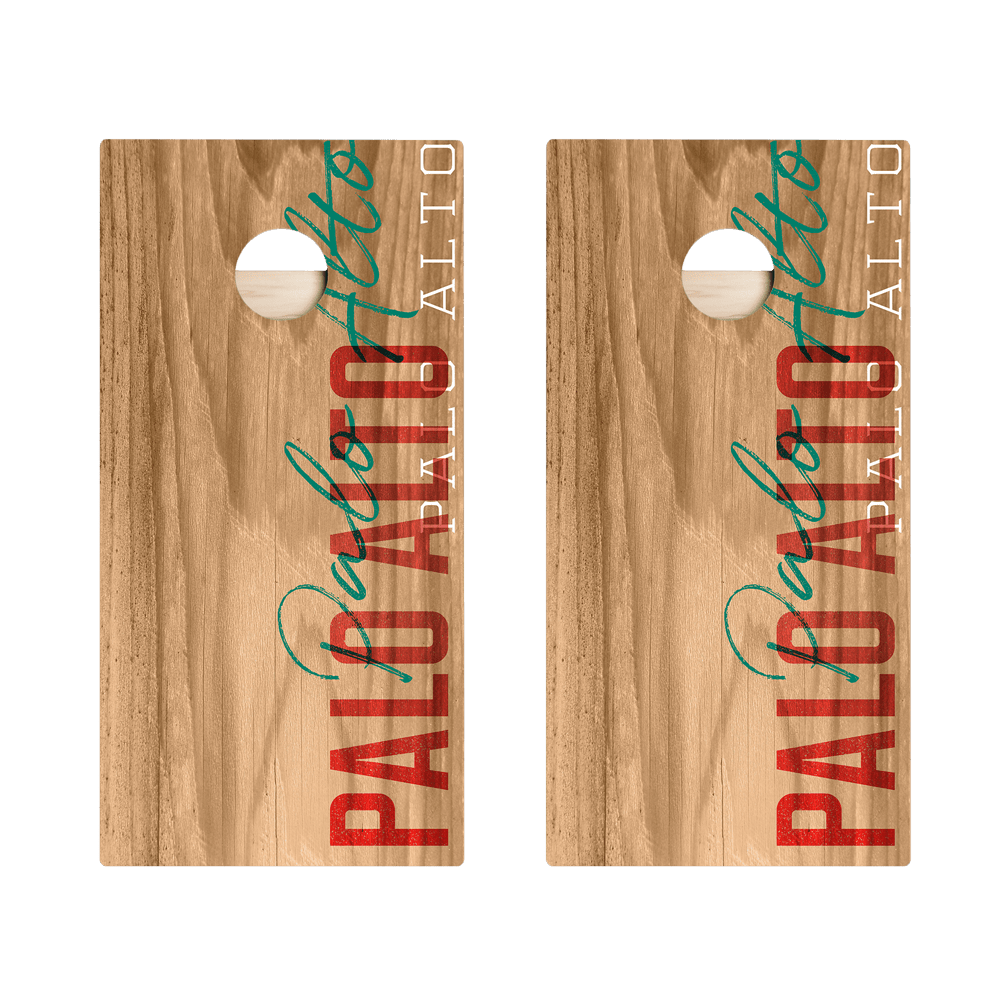 Palo Alto Campus Gameday Star Cornhole Boards - ACA - 000215 | American Cornhole Association