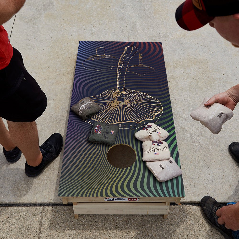 Purple Dreams Star Cornhole Boards - ACA - 000486 | American Cornhole Association