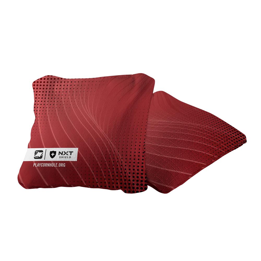 Red NXT Shield Cornhole Bags, - American Cornhole Association