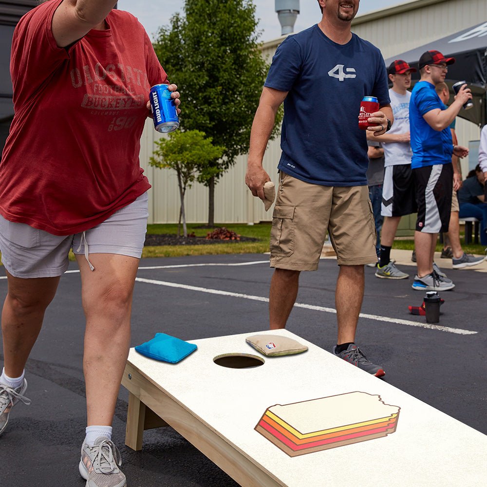 Retro Pennsylvania Star Cornhole Boards - ACA - 000363 | American Cornhole Association