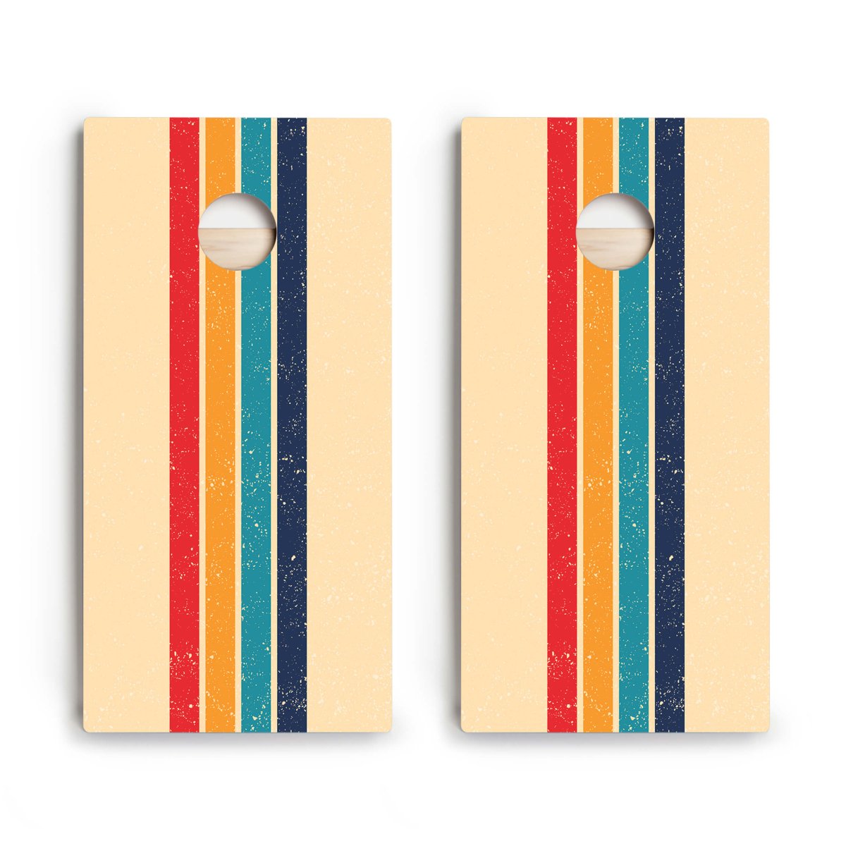 Retro Stripes Star Cornhole Boards - ACA - 000180 | American Cornhole Association